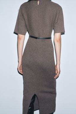 MIDI DRESS WITH BELT - Zara фото 10