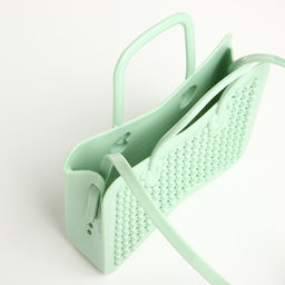 Сумка детская для девочки без застёжки, светло-зелёная