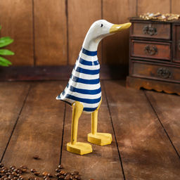 Сувенир «Утка морячок», 13×12×23 см, дерево