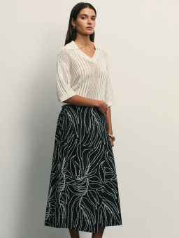 Юбка из хлопка на запах / Zarina  фото 2