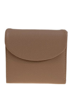 Женское портмоне из натуральной кожи, цвет бежевый