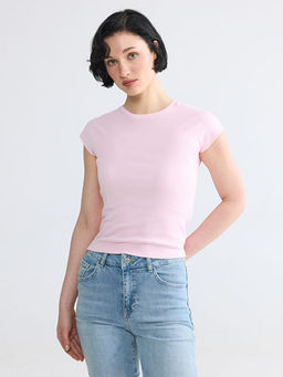 Bisiklet Yaka Kad?n Crop