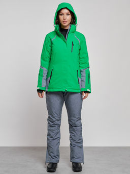 Горнолыжный костюм женский зимний зеленого цвета 02316Z - Chunmai фото 5