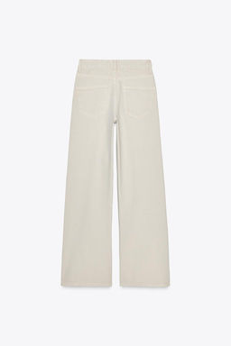 ZW COLLECTION WIDE-LEG MID-RISE JEANS - Zara фото 23