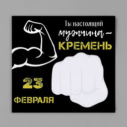 Магнит на холодильник с блоком для записей Ты настоящий мужчина, 15.3?14.2 см