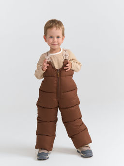 Костюм зимний на пуху Кофе 0+ - Bungly фото 4