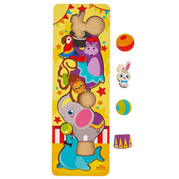 Рамка - вкладыш «Животные в цирке», 11 деталей, 30×10 см