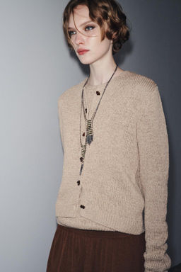 RUSTIC KNIT CARDIGAN - Zara фото 9