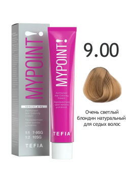 SPECIAL GREY 9.00 очень светлый блондин натуральный для седых волос MYPOINT, стойкая краска 60 г TEF