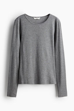 Camiseta en punto de canale - H&m фото 5
