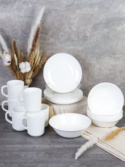 Столовый набор 19 предметов с кружками Глэйд белый 14 FLYGP756575 (WHITE) (уп 4) АКЦИЯ - Галеонтрейд фото 2