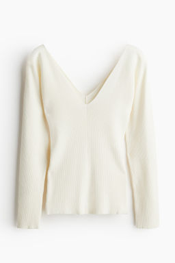 Top en punto de canale con escote en V - H&m фото 8