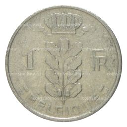 1 франк 1958 года Бельгия  Надпись на французском (BELGIQUE)