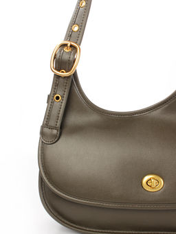 LACCOMA сумка M1079-оливковый натуральная кожа