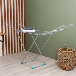 Сушилка для белья напольная, 220×50×90 см, 25 м, хром