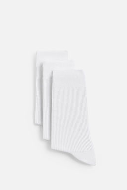 PACK OF 3 RIBBED SOCKS