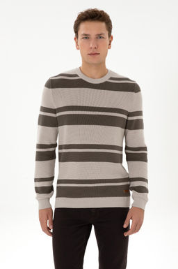Erkek Regular Fit Bisiklet Yaka Ta_ Kazak