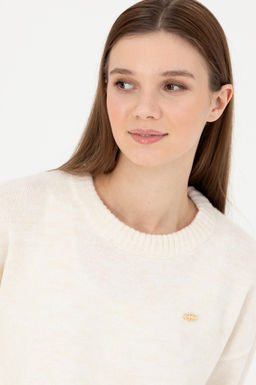 Женский свитер цвета экрю - U.s. polo assn фото 9