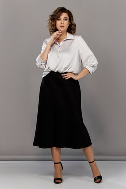 Блуза Olga Style С878 светло-серый