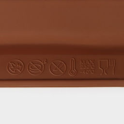 Форма для выпечки печенья Доляна «Савоярди», силикон, 26×9 см, 10 ячеек (7.1×1.7 см), коричневая