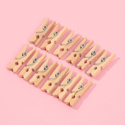 Цена за 3 шт. Прищепки для шитья, 2.5×0.8 см, 50 шт., бежевые