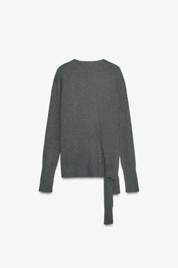 WOOL KNIT KNOT SWEATER - Zara фото 7