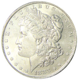 1 доллар 1883 года O США Доллар Моргана
