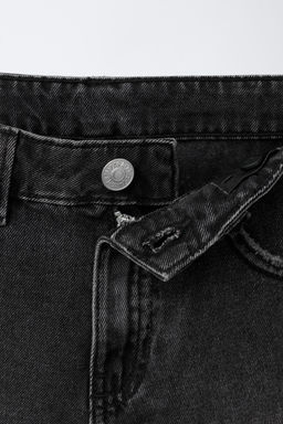 WIDE FIT DENIM BERMUDA SHORTS - Zara фото 3