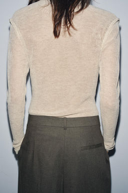 HIGH NECK KNIT SWEATER - Zara фото 3