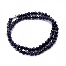 Бусы из камня Синий авантюрин оберег от порчи и сглаза шарики 6мм 47см