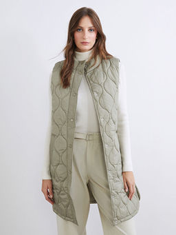 Dik Yaka Kapitone Kad?n ?i?me Yelek