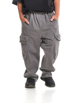 Брюки карго для мальчика 33-72070 серый - Mini maxi фото 14