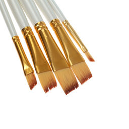 Набор кистей синтетика, 5 штук (№1/8.3/8.5/8.1/2.1/4), плоские, скошенные, в блистере (международный размер)