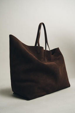 MAXI SUEDE TOTE BAG