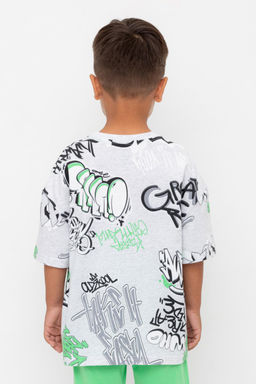 КР 302742-1/речной перламутр,граффити к562 фуфайка (футболка) для мал - Crockid фото 5