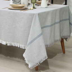 Скатерть Этель, цв. серый, 152х305 см, 100% хл - Simaland фото 2