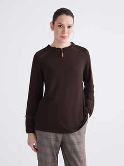 F?rf?rl? Bisiklet Yaka Bluz