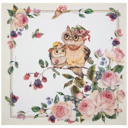 НАБОР САЛФЕТОК ИЗ 4-Х ШТ СОВУШКИ.ВИНТАЖ,40Х40СМ, 100 - Lefard фото 4