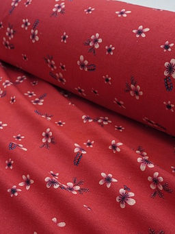 Хлопколен Марта цв.красный, СОРТ2, ш.1.5м, лен-20%, хлопок-80%, 145гр/м.кв