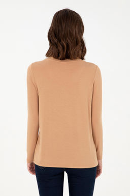 Женский свитшот светло-коричневого цвета Неожиданная скидка в корзине - U.s. polo assn фото 12