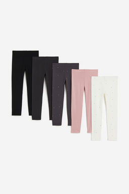 Pack de 5 leggings de punto