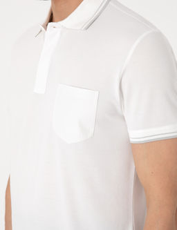 Ekru Ultralight Kuma_ Slim Fit Polo Yaka Ti__rt