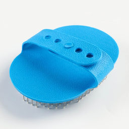 Расчёска-наладонник с металлическими зубьями, 13 х 8,5 см, голубая - Пижон фото 2