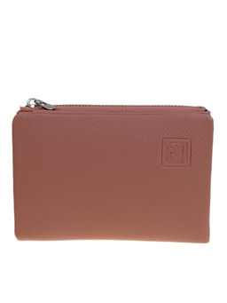 Женское портмоне из искусственной кожи, цвет розовый