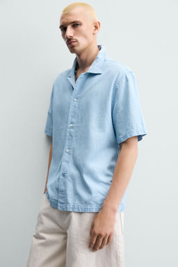 CAMISA FLUIDA RAYAS / Azul - Zara фото 5