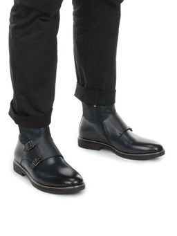 01-H9029-D23-SW4 DK.BLUE Ботинки демисезонные мужские (натуральная кожа) - Фабричный китай фото 2