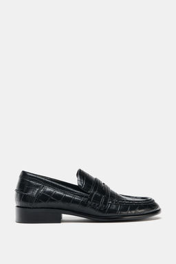 EMBOSSED PENNY LOAFERS