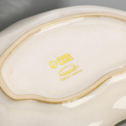 Соусник Морская ракушка, 8 х 13 см, 25 мл белая - Dolce Ceramo. фото 3
