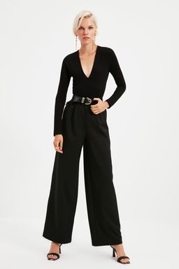 Siyah Derin V Yakal? C?tc?tl? Orme Body TPRAW22BD0084