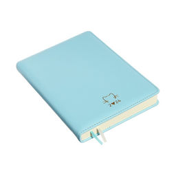 Ежедневник датированный 2024 A5 176 листов, deVENTE.I Love Cat, твёрдая обложка из искусственной кожи, тиснение фольгой, ляссе, кремовый блок 70 г/м2, голубой